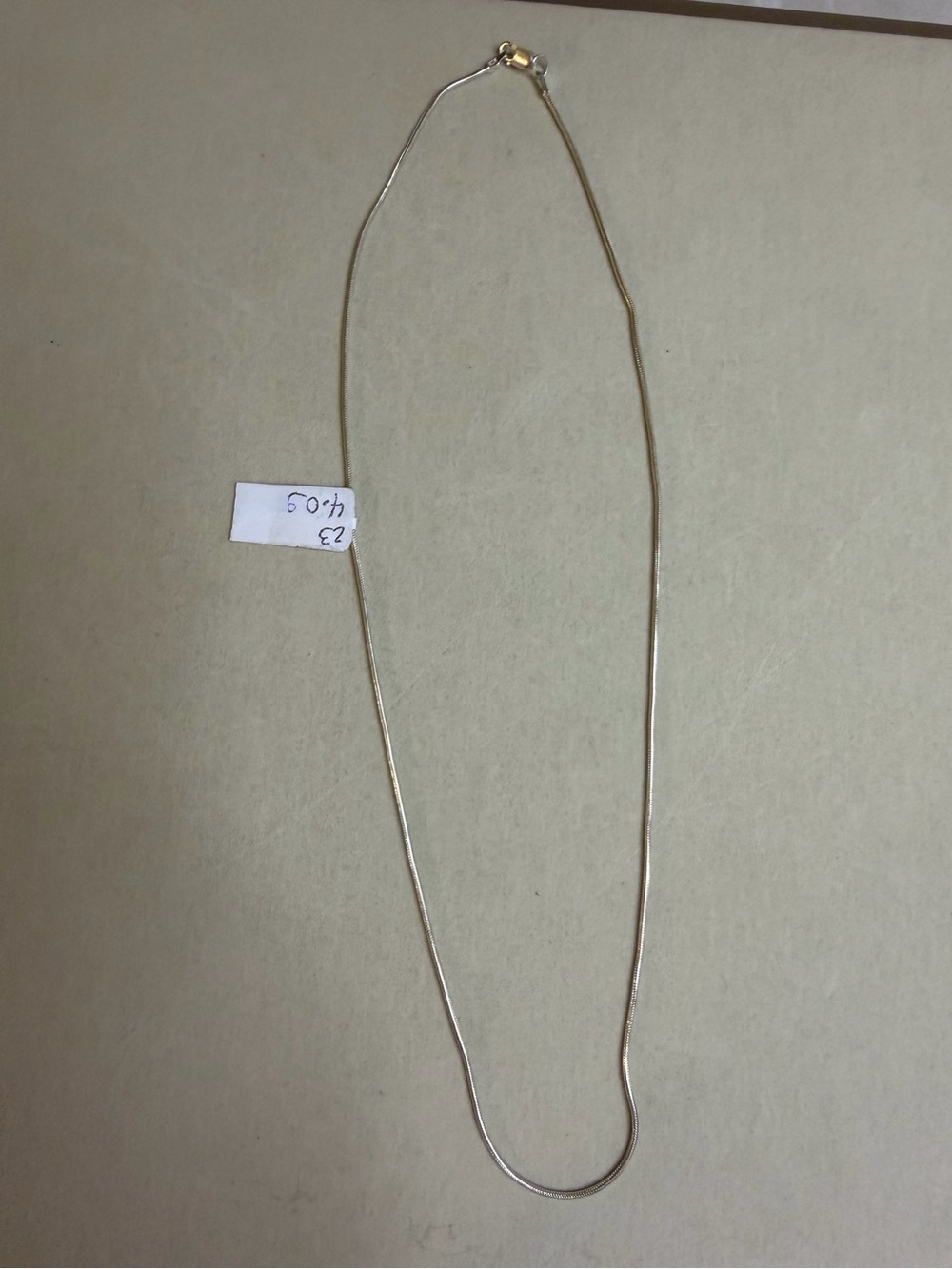 925 Sterling Silver 17.5” Smooth Snake Chain Necklace